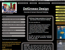 Tablet Screenshot of delgrossodesign.com